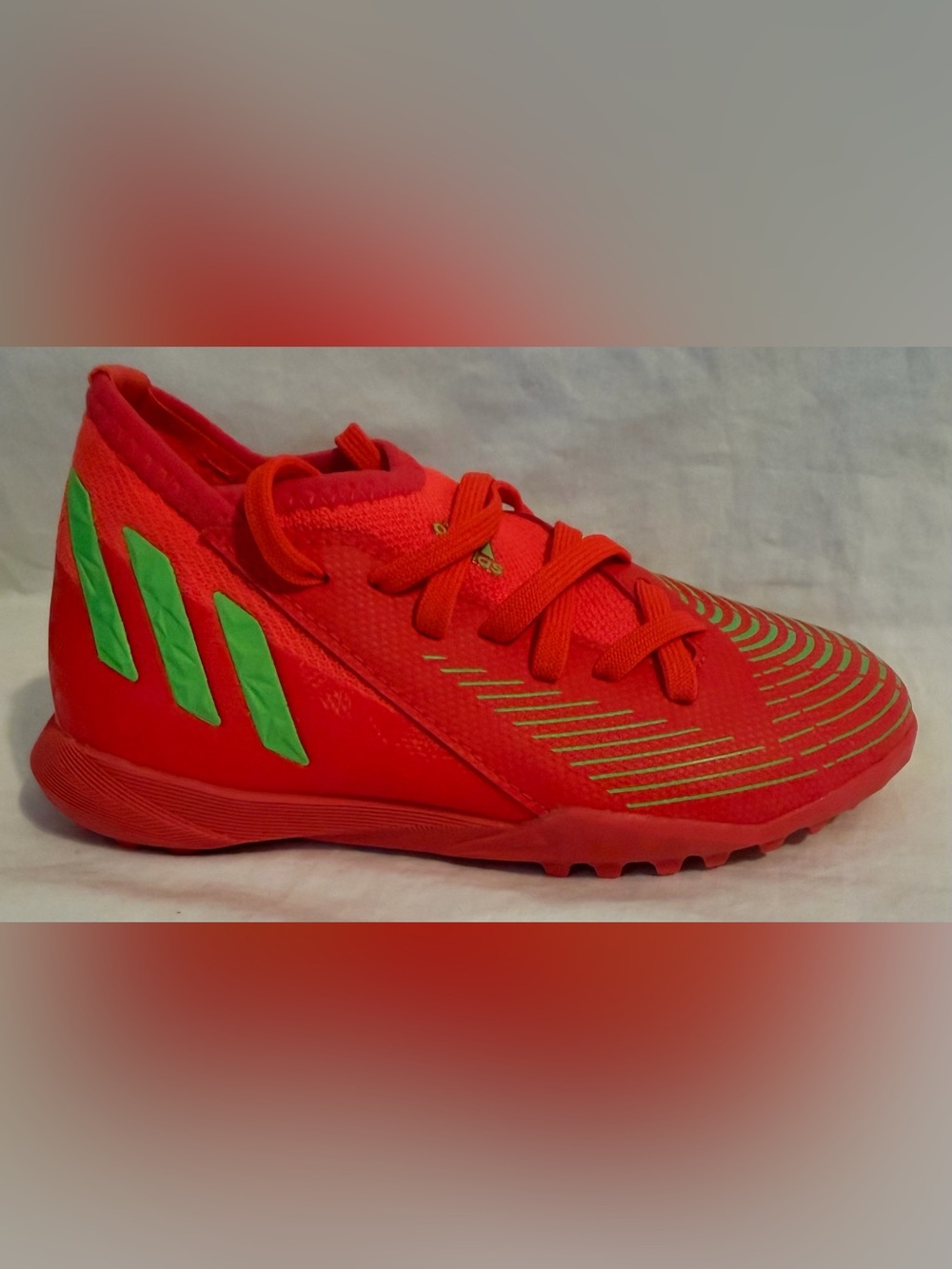 Adidas Predator edge.3 Turf Soccer Shoes Orange GV8503 Toddler Sz: 11K